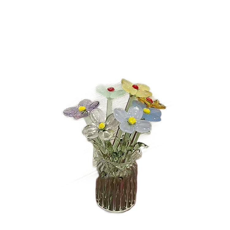 Handmade glass flowers