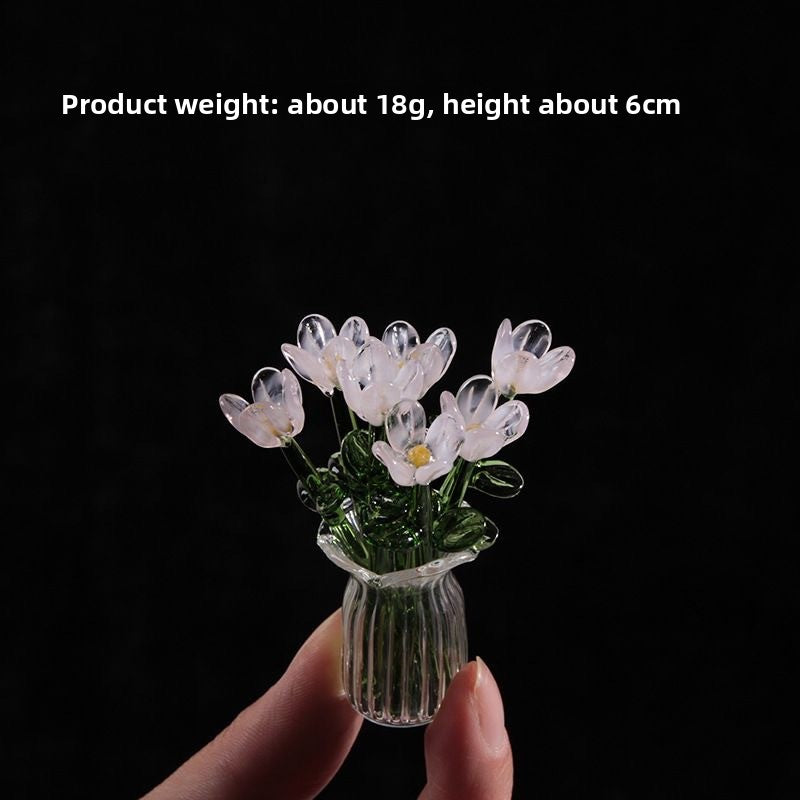 Handmade glass flowers