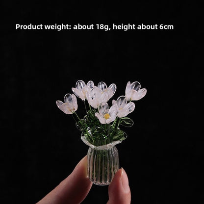 Handmade glass flowers