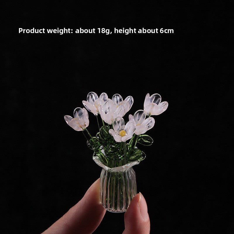 Handmade Glass Simulation Flower Decoration