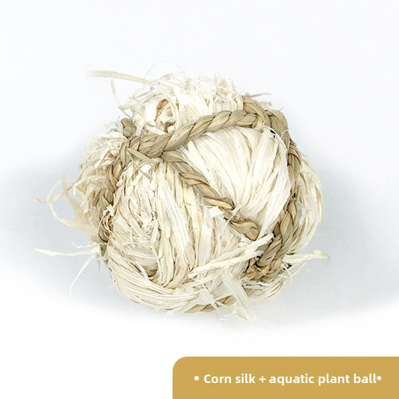 Handmade Grass Chew Balls for Small Pets