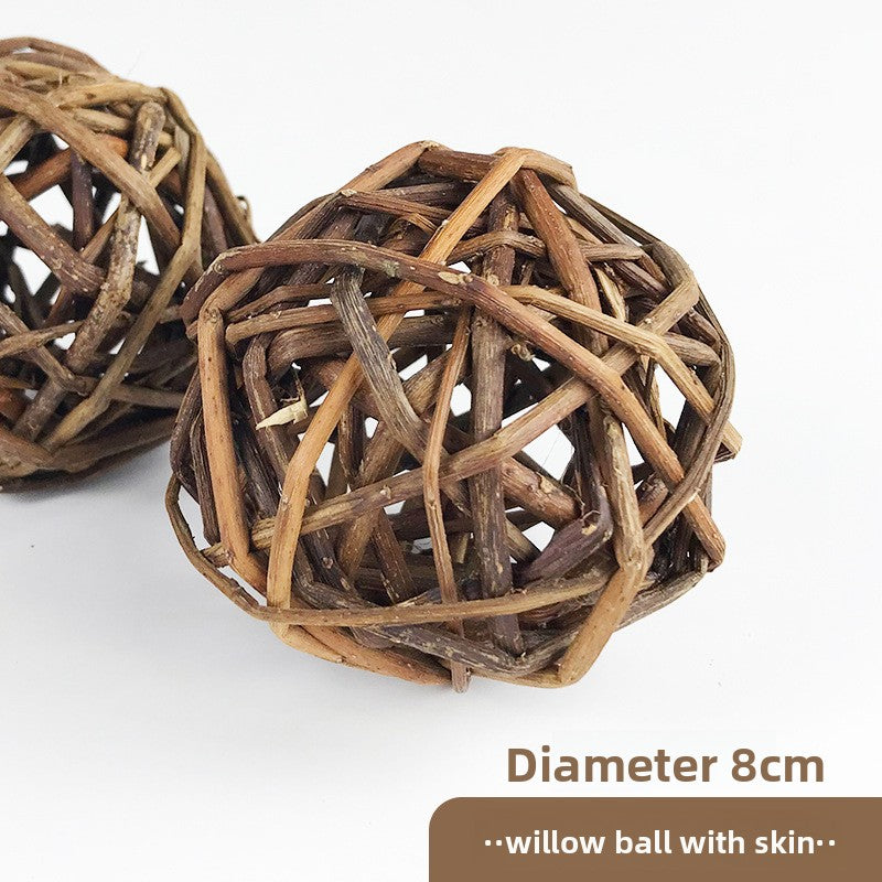 Handmade Grass Chew Balls for Small Pets