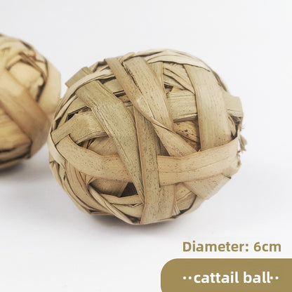 Handmade Grass Chew Balls for Small Pets