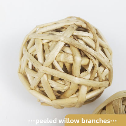 Handmade Grass Chew Balls for Small Pets
