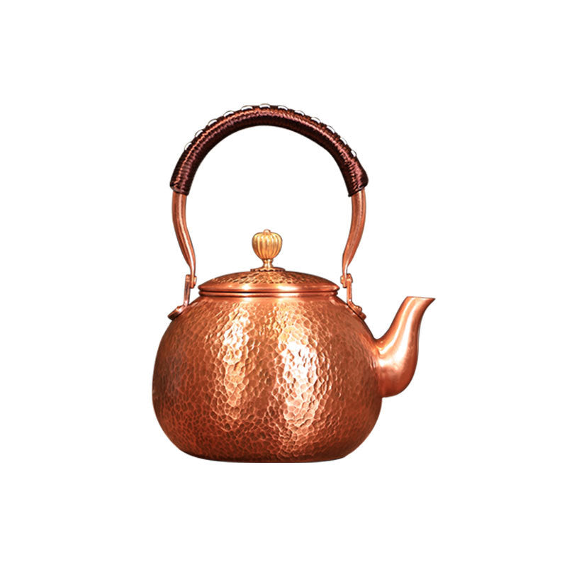 Handmade Hammered Copper Teapot