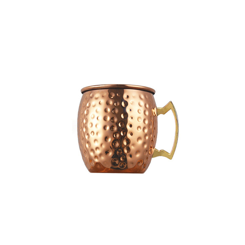 Handmade Hammered Copper Water Bottle with Ayurvedic Design
