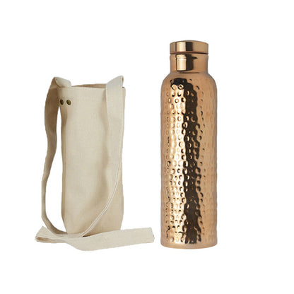 Handmade Hammered Stainless Steel Thermos Cup