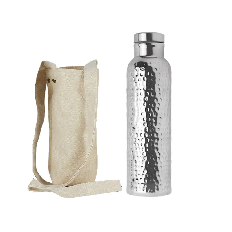 Handmade Hammered Stainless Steel Thermos Cup