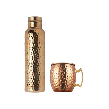 Handmade Hammered Stainless Steel Thermos Cup