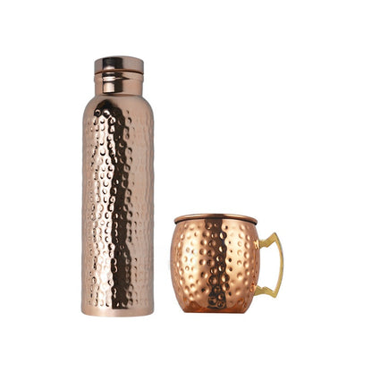 Handmade Hammered Stainless Steel Thermos Cup