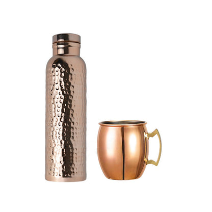 Handmade Hammered Stainless Steel Thermos Cup