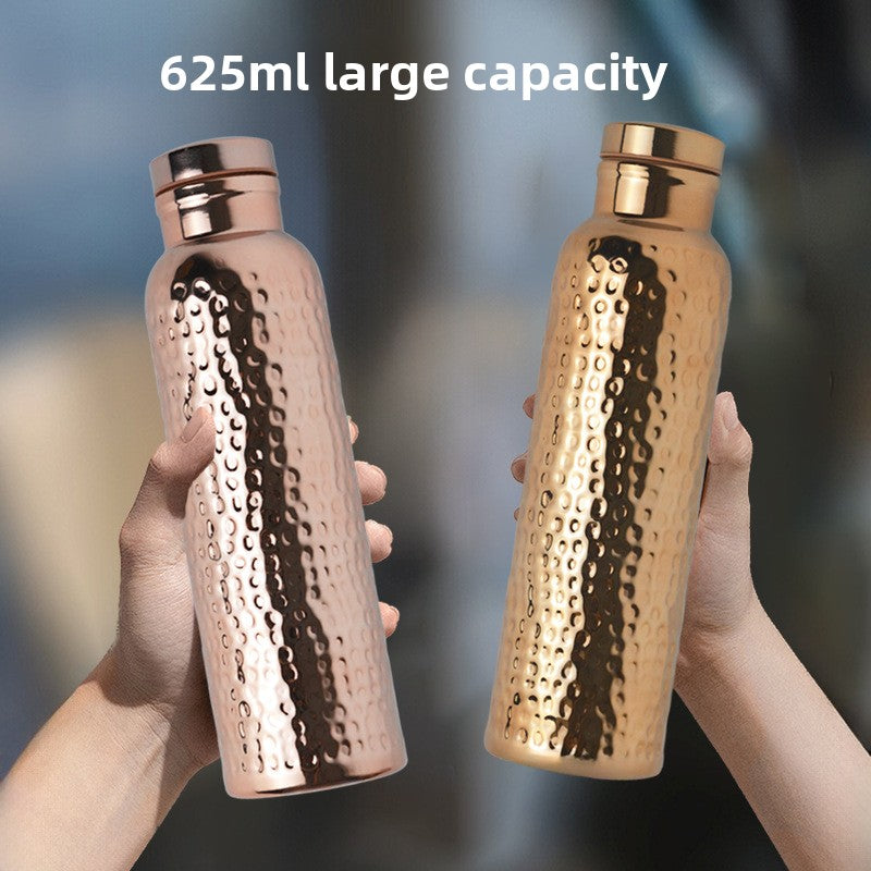 Handmade Hammered Stainless Steel Thermos Cup