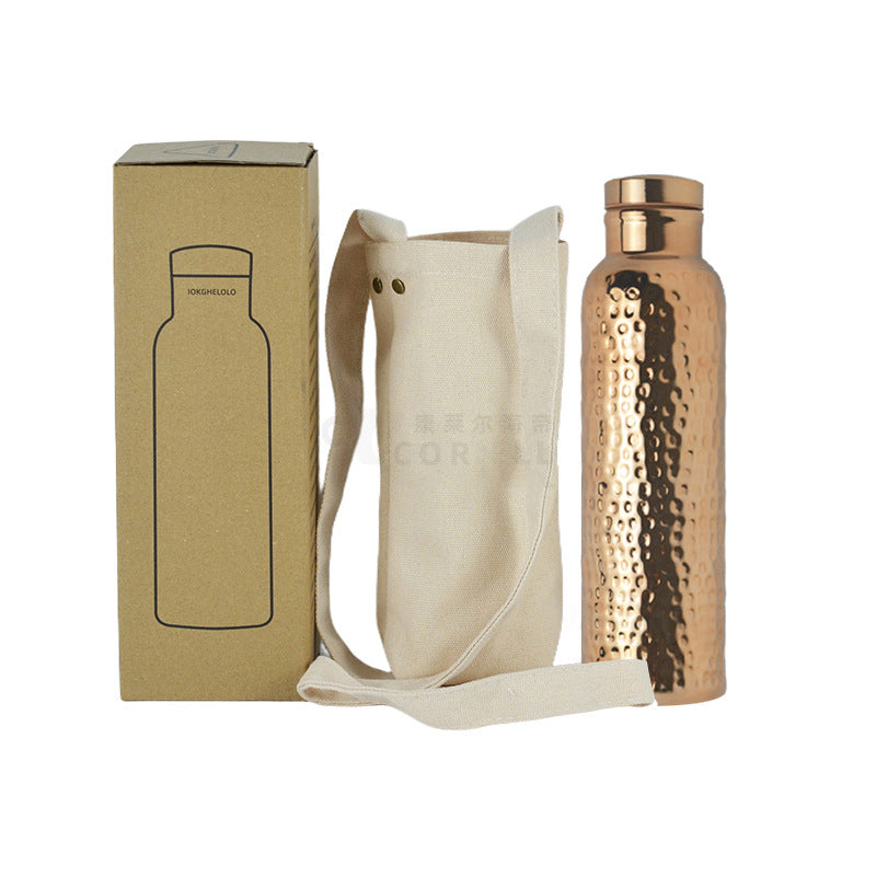 Handmade Hammered Stainless Steel Thermos Cup