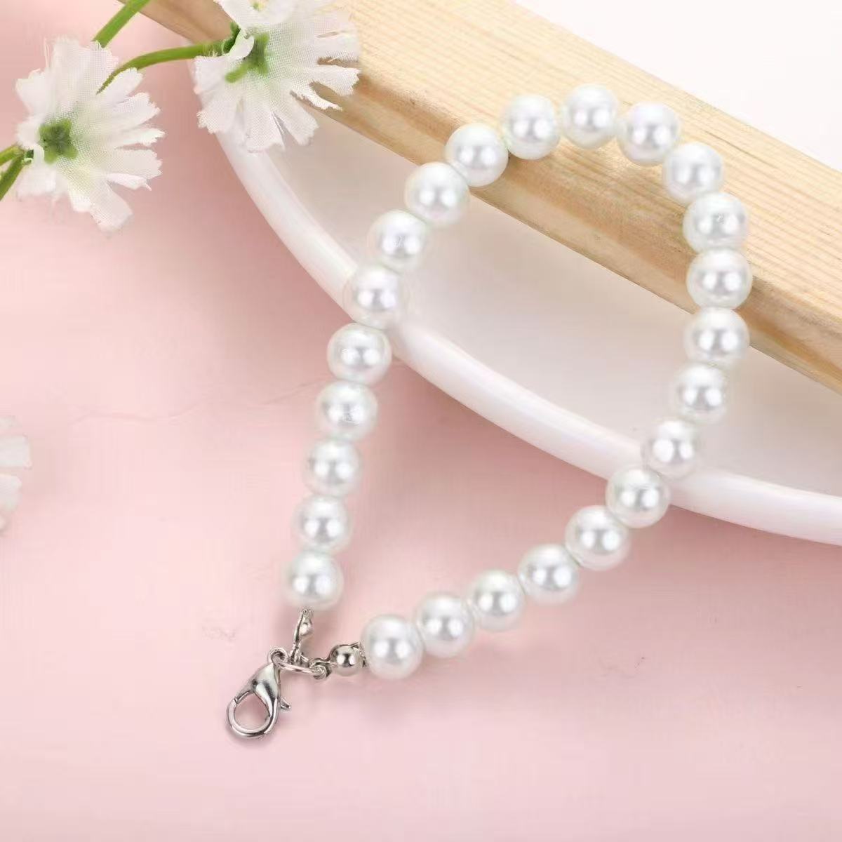 Handmade Imitation Pearl Keychain Pendant