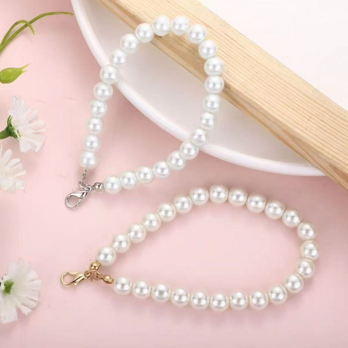 Handmade Imitation Pearl Keychain Pendant