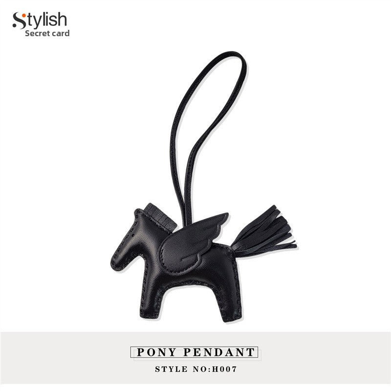 Handmade Leather Pegasus Bag Charm