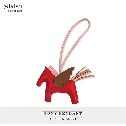 Handmade Leather Pegasus Bag Charm