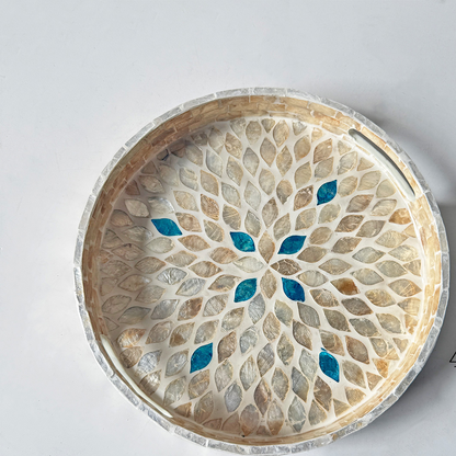 Handmade Mother-of-Pearl Decorative Tray