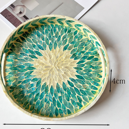 Handmade Mother-of-Pearl Decorative Tray