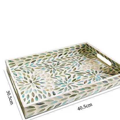 Handmade Mother-of-Pearl Decorative Tray