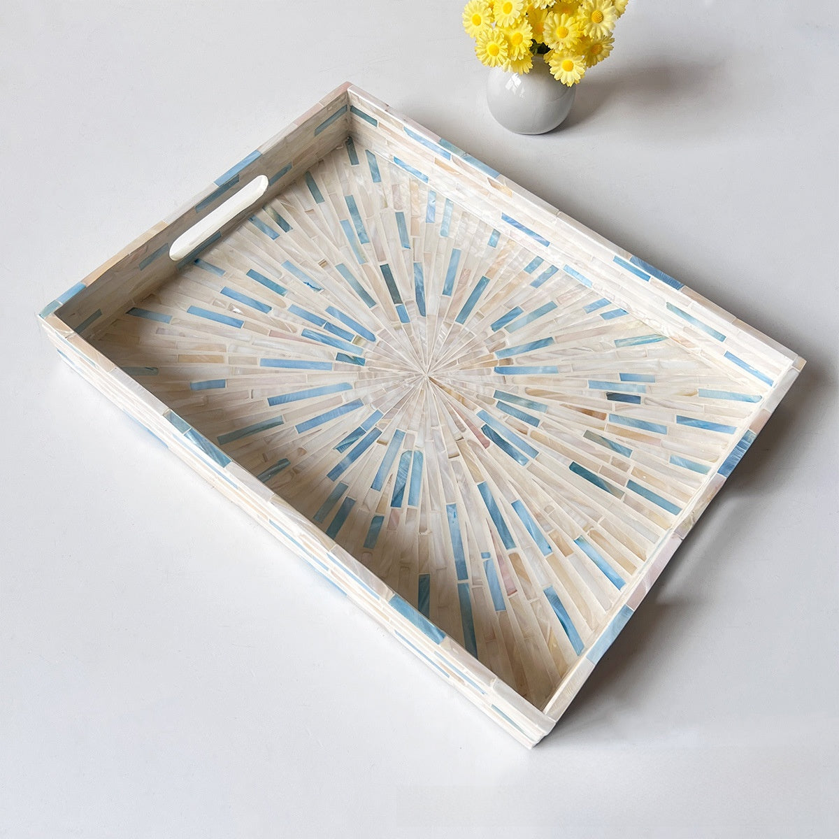 Handmade Mother-of-Pearl Decorative Tray