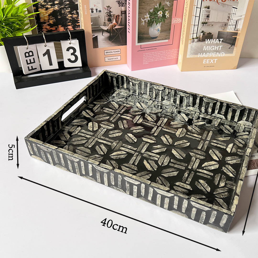Handmade Mother-of-Pearl Decorative Tray