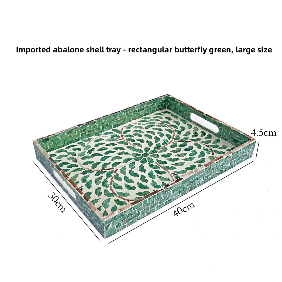 Handmade Mother-of-Pearl Decorative Tray