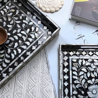 Handmade Mother-of-Pearl Decorative Tray