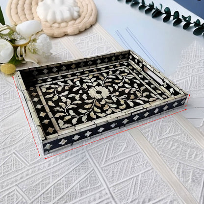 Handmade Mother-of-Pearl Decorative Tray