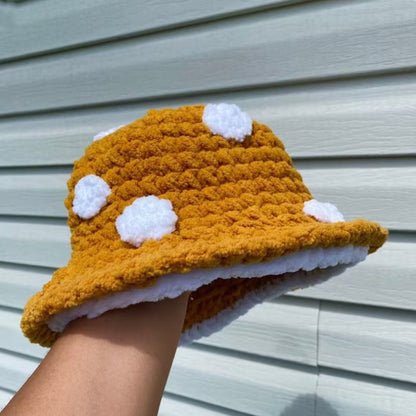 Handmade Mushroom Crochet Bucket Hat