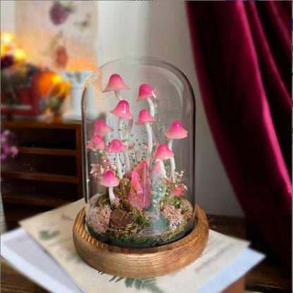 Handmade mushroom lamp