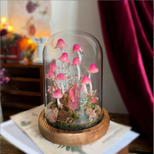 Handmade mushroom lamp