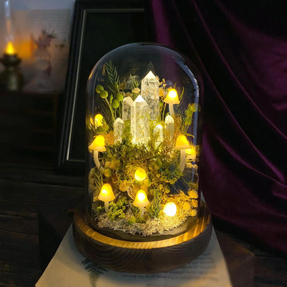Handmade mushroom lamp