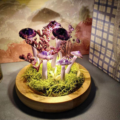 Handmade mushroom lamp