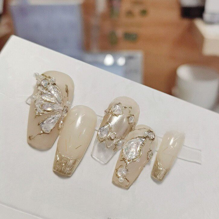 Handmade nail tips, wearable nail extensions