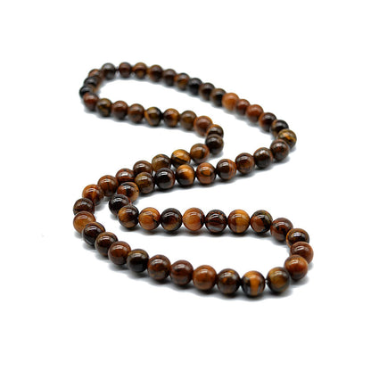 Handmade Natural Stone Bead Necklace for Men