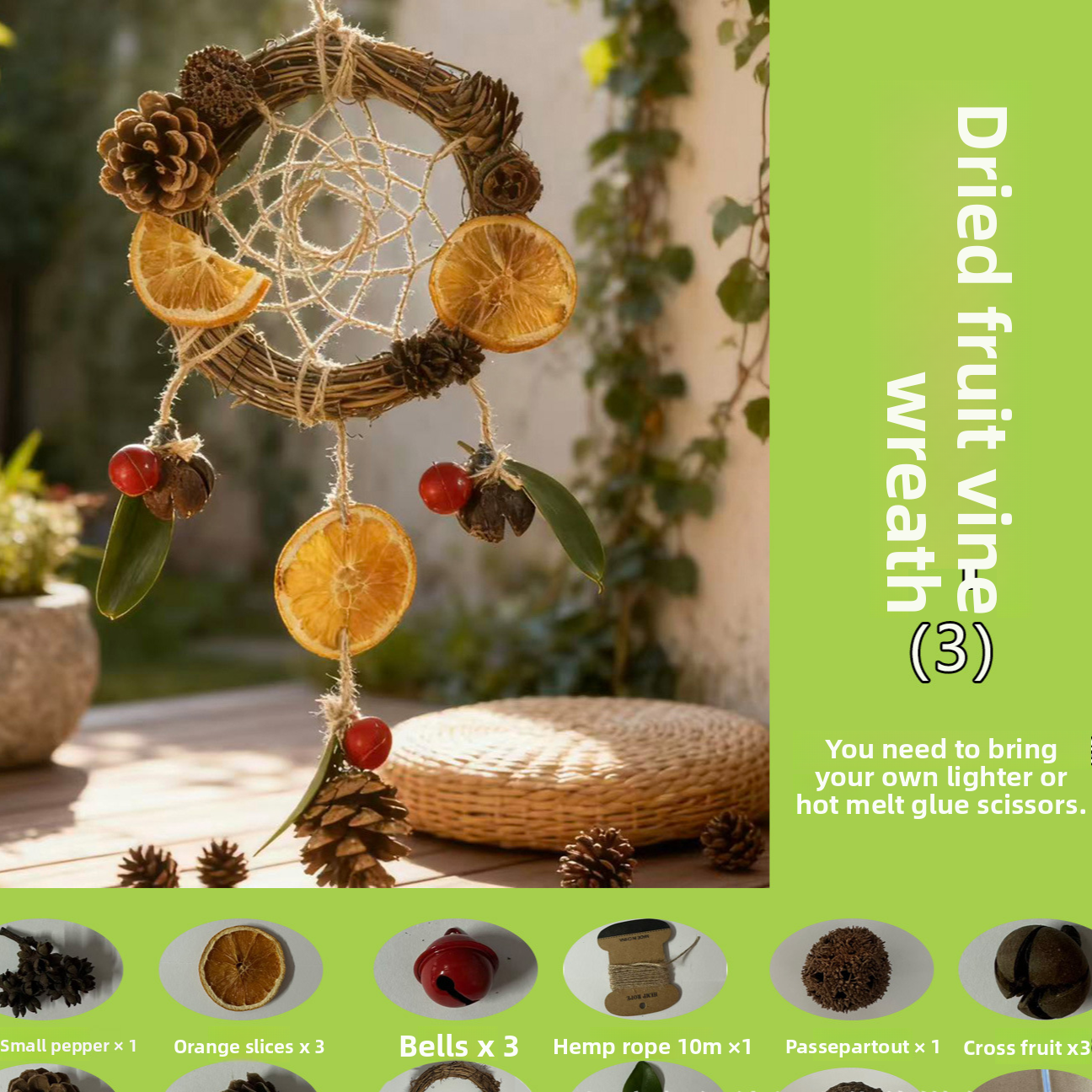 Handmade Natural Wind Chime Craft Kit