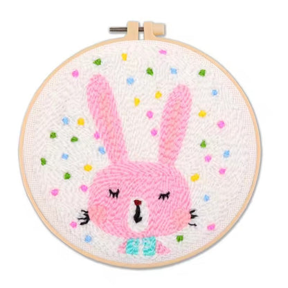 Handmade Punch Needle Embroidery Kit with Landscape Design