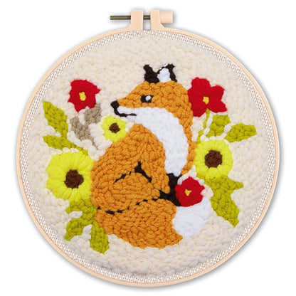 Handmade Punch Needle Embroidery Kit with Landscape Design
