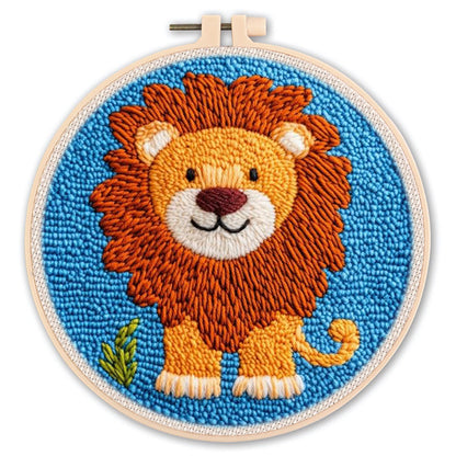 Handmade Punch Needle Embroidery Kit with Landscape Design