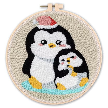 Handmade Punch Needle Embroidery Kit with Landscape Design
