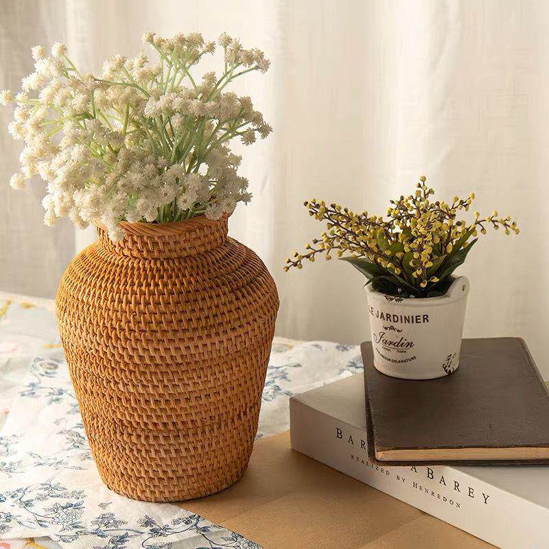Handmade Rattan Vase