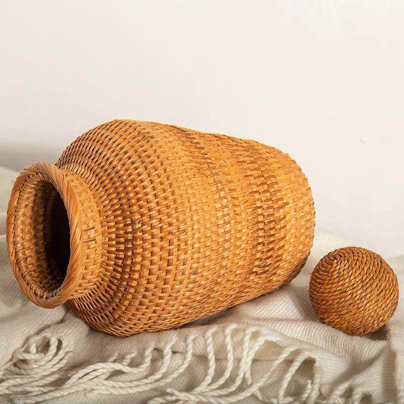 Handmade Rattan Vase