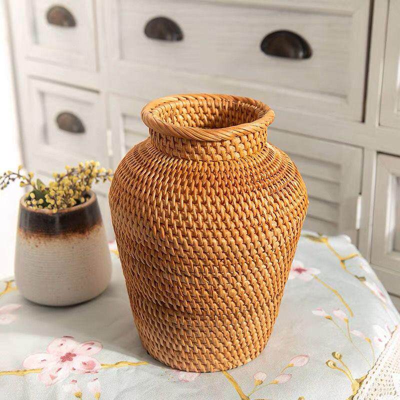 Handmade Rattan Vase