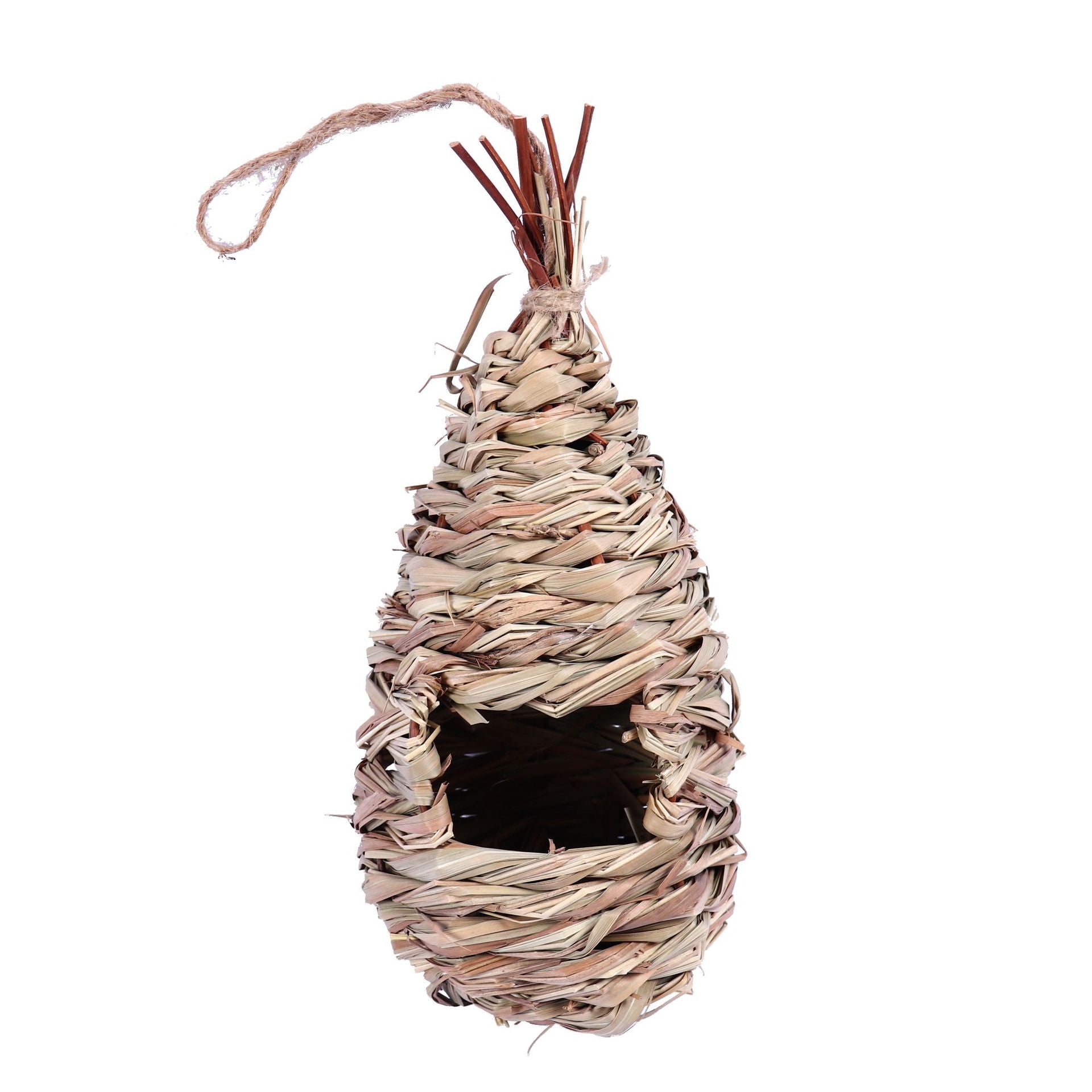 Handmade Reed Bird House Garden Decoration