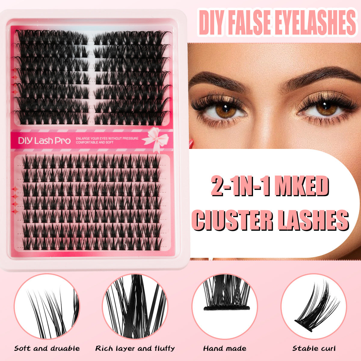 Handmade Segmented False Eyelashes