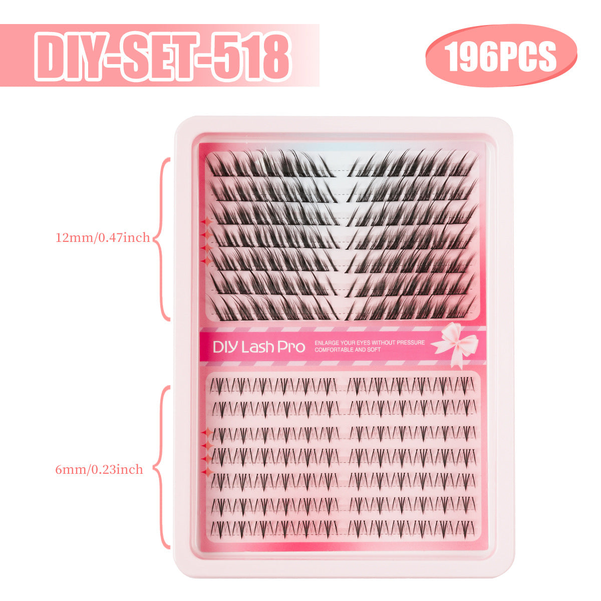 Handmade Segmented False Eyelashes