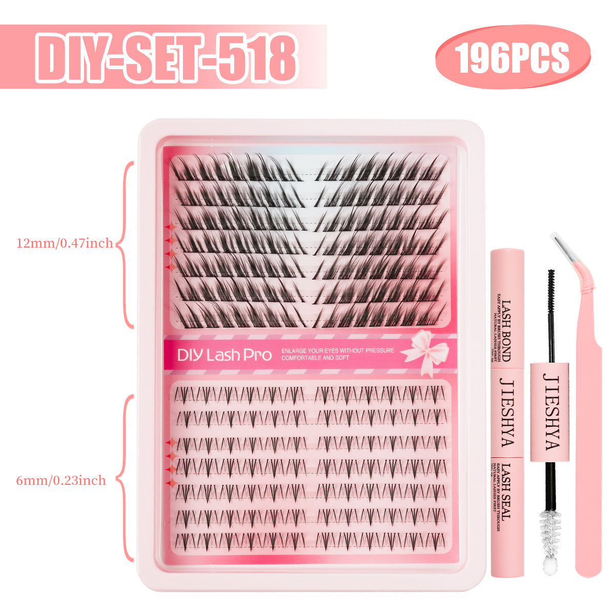 Handmade Segmented False Eyelashes