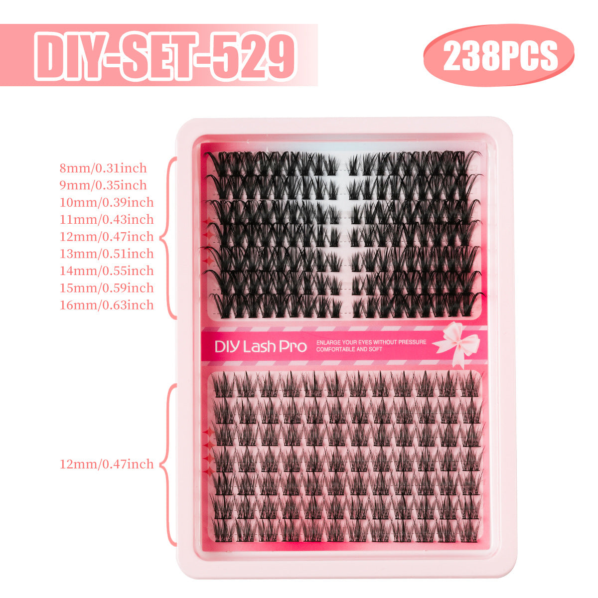 Handmade Segmented False Eyelashes