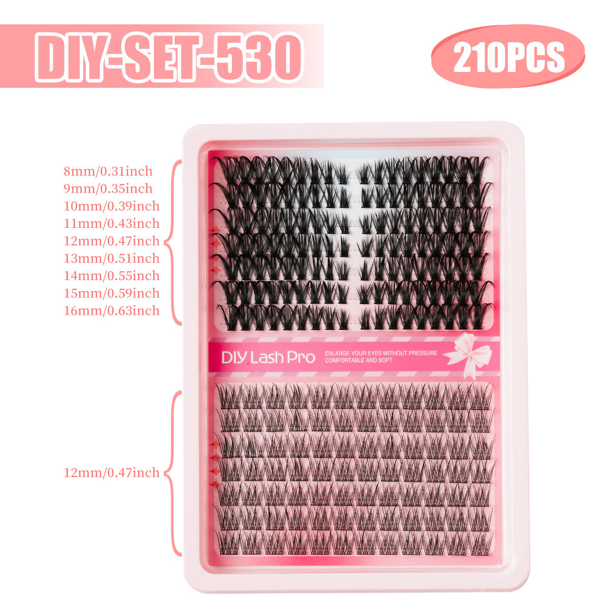 Handmade Segmented False Eyelashes